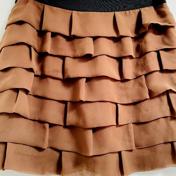 Ruffle Mini Zipper Skirt - Bedo - Picture 3 of 6